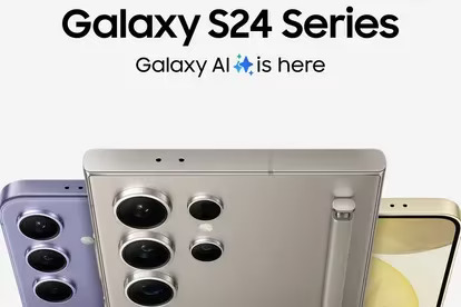 Key visual dari Galaxy S24 Series, desain yang tetap elegan dengan finish baru Titanium.