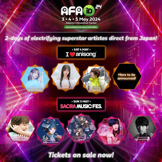 Lineup lengkap konser di AFAID24!