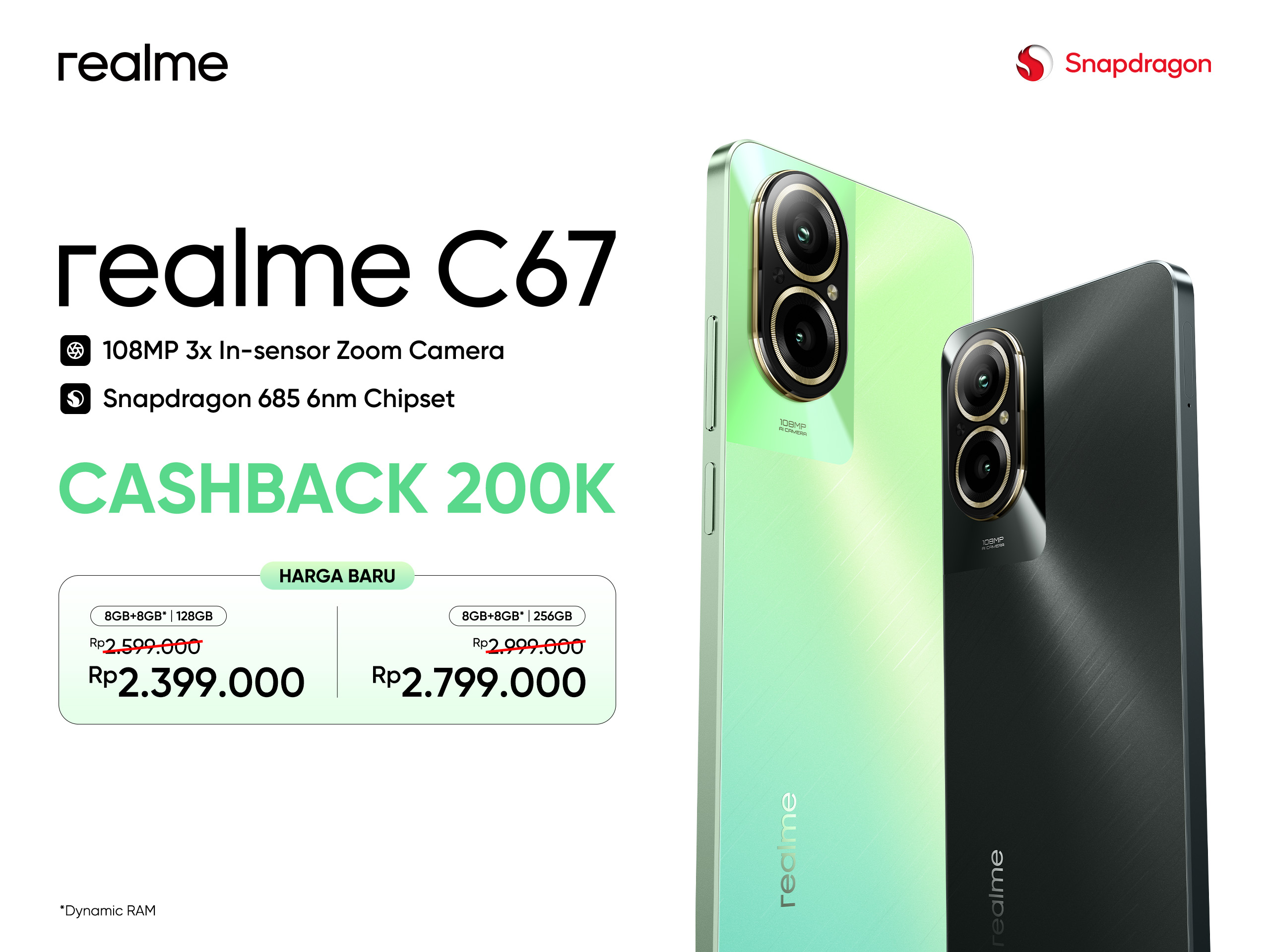 realme C67, salah satu smartphone yang cukup recommended dari realme dan cocok untuk Bulan Ramadhan kali ini