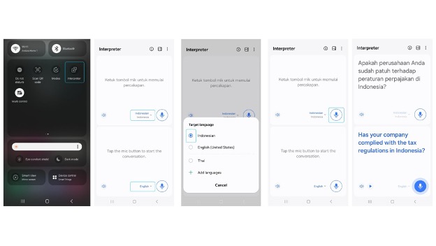 Fitur Interpreter jadi real-time translator pribadi kamu untuk dukung wawancara narasumber asal luar negeri jadi lebih mulus  