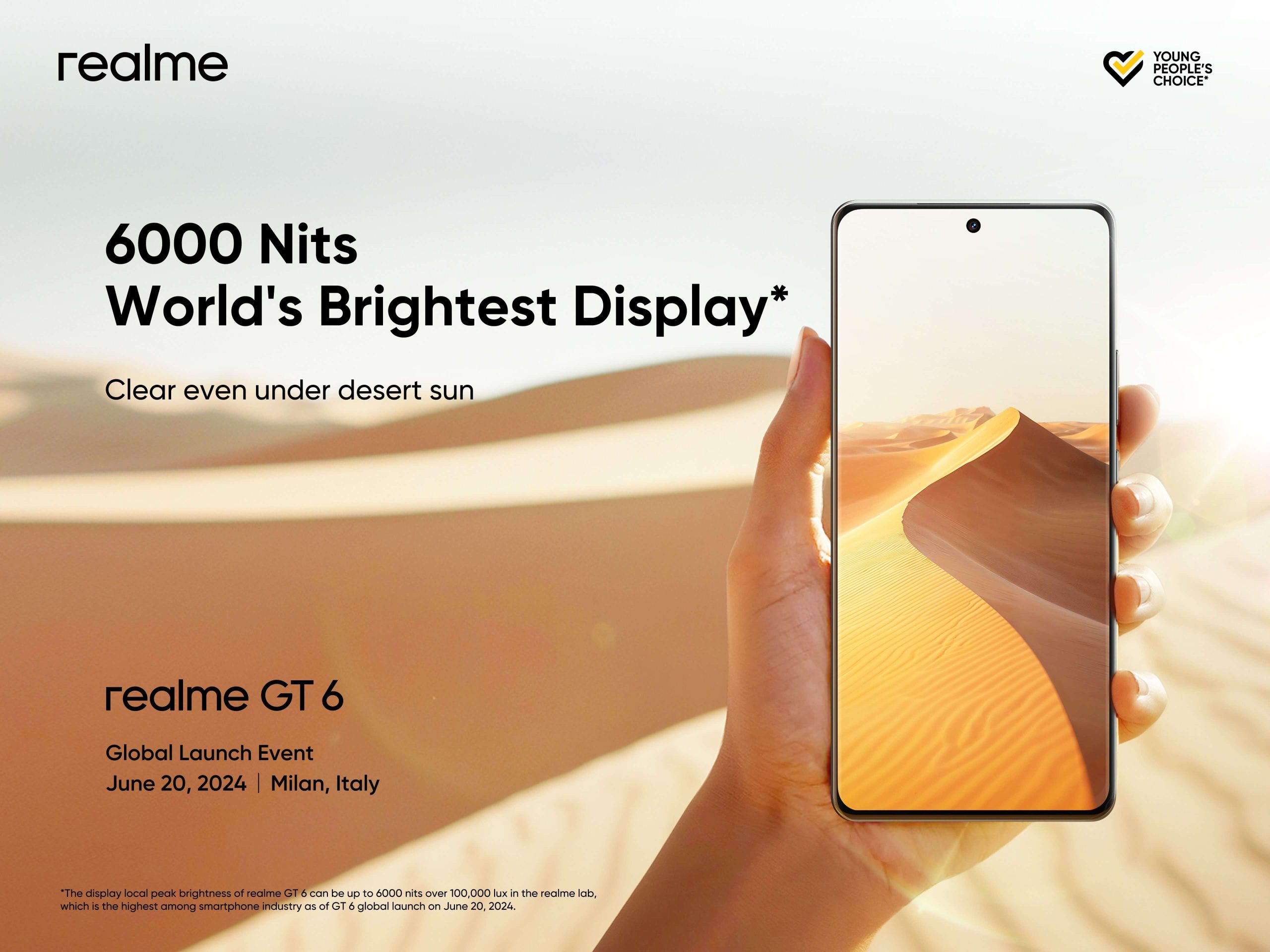 realme GT 6 - World's Brightest Display