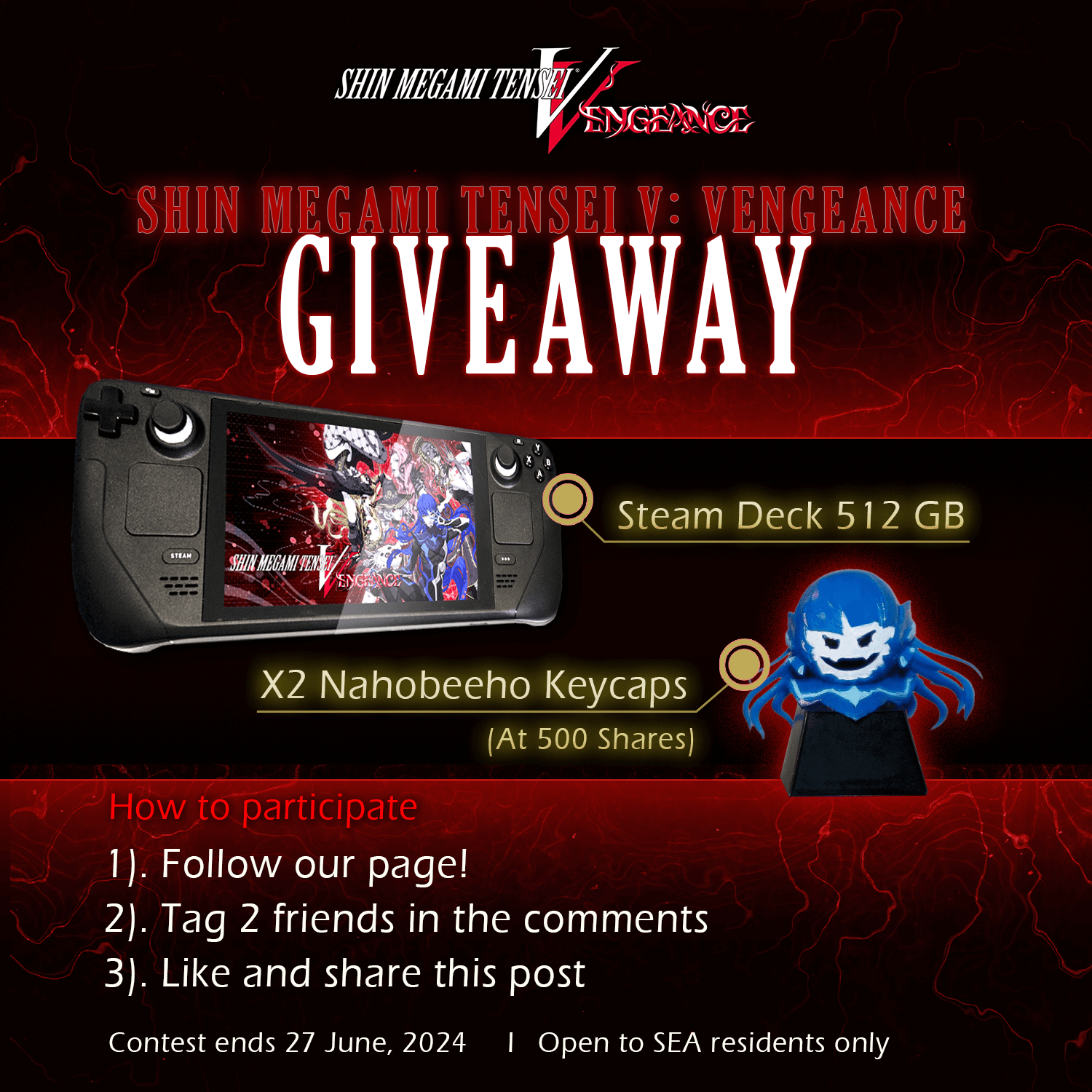 Giveaway Steam Deck dan Keycap Nahobeeho.