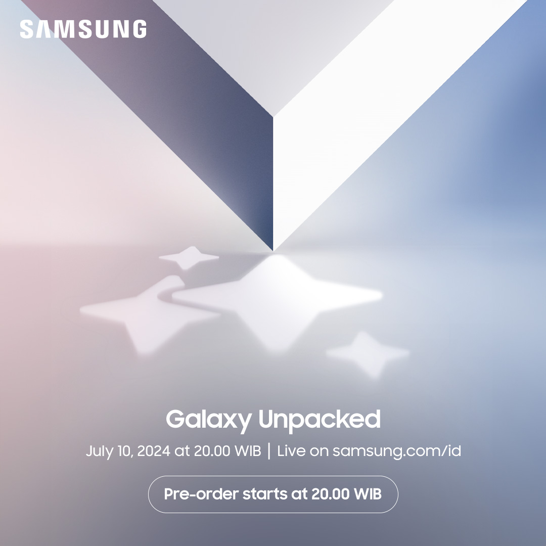 Galaxy Unpacked akan diselenggarakan 10 Juli 2024, dan akan menampilkan perangkat baru ditemani fitur Galaxy AI terkini!