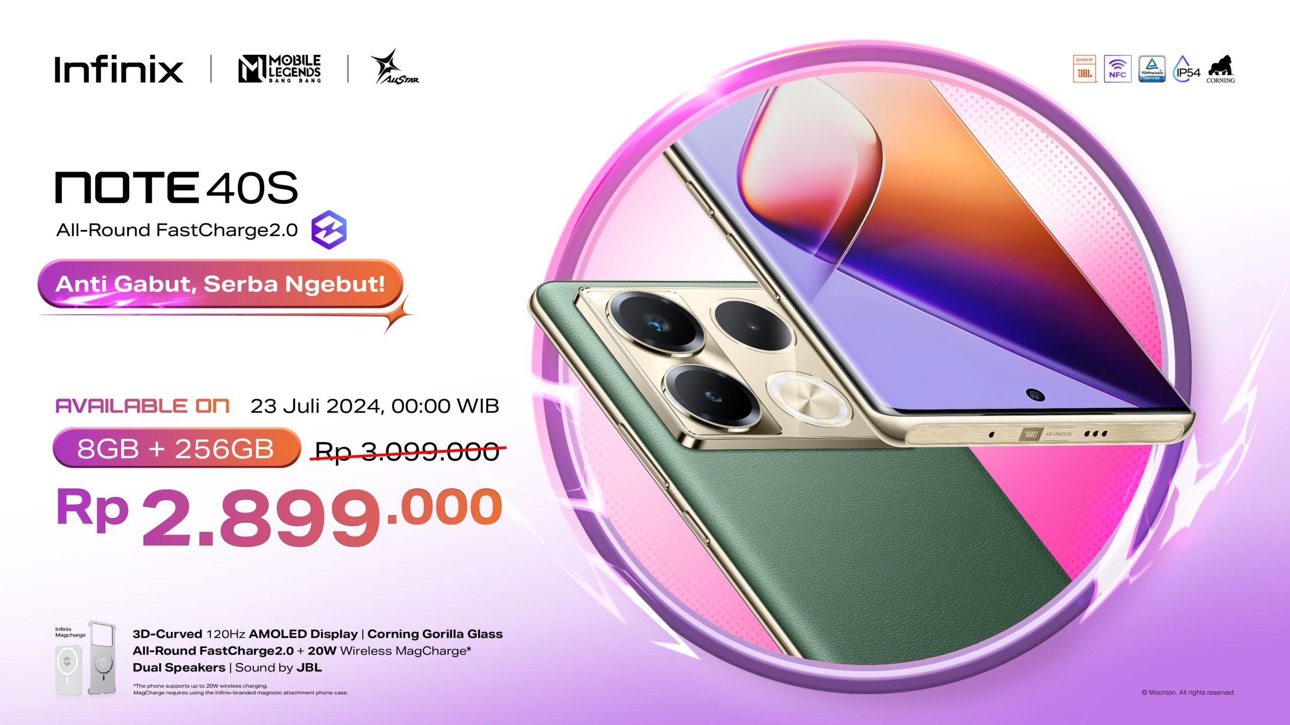 Harga spesial Infinix Note 40S pada Flash Sale kali ini!