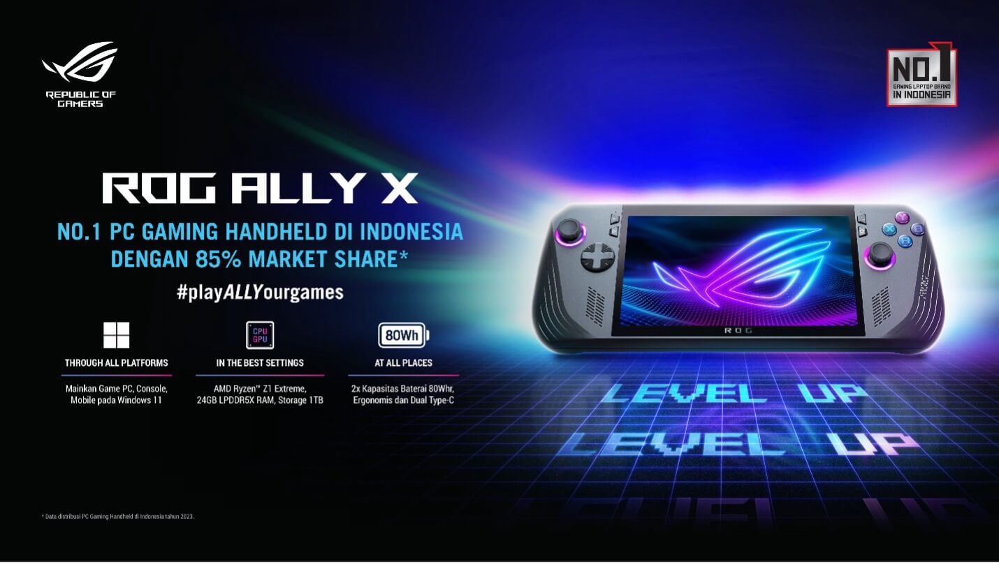 ROG Ally X akan segera hadir di Indonesia dan segera bisa dimiliki!