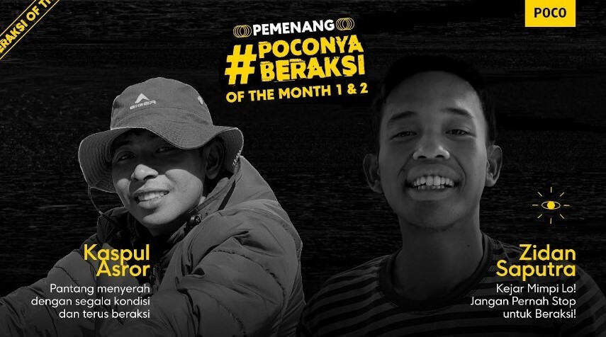 Para pemenang #POCOnyaBeraksi of the Month.