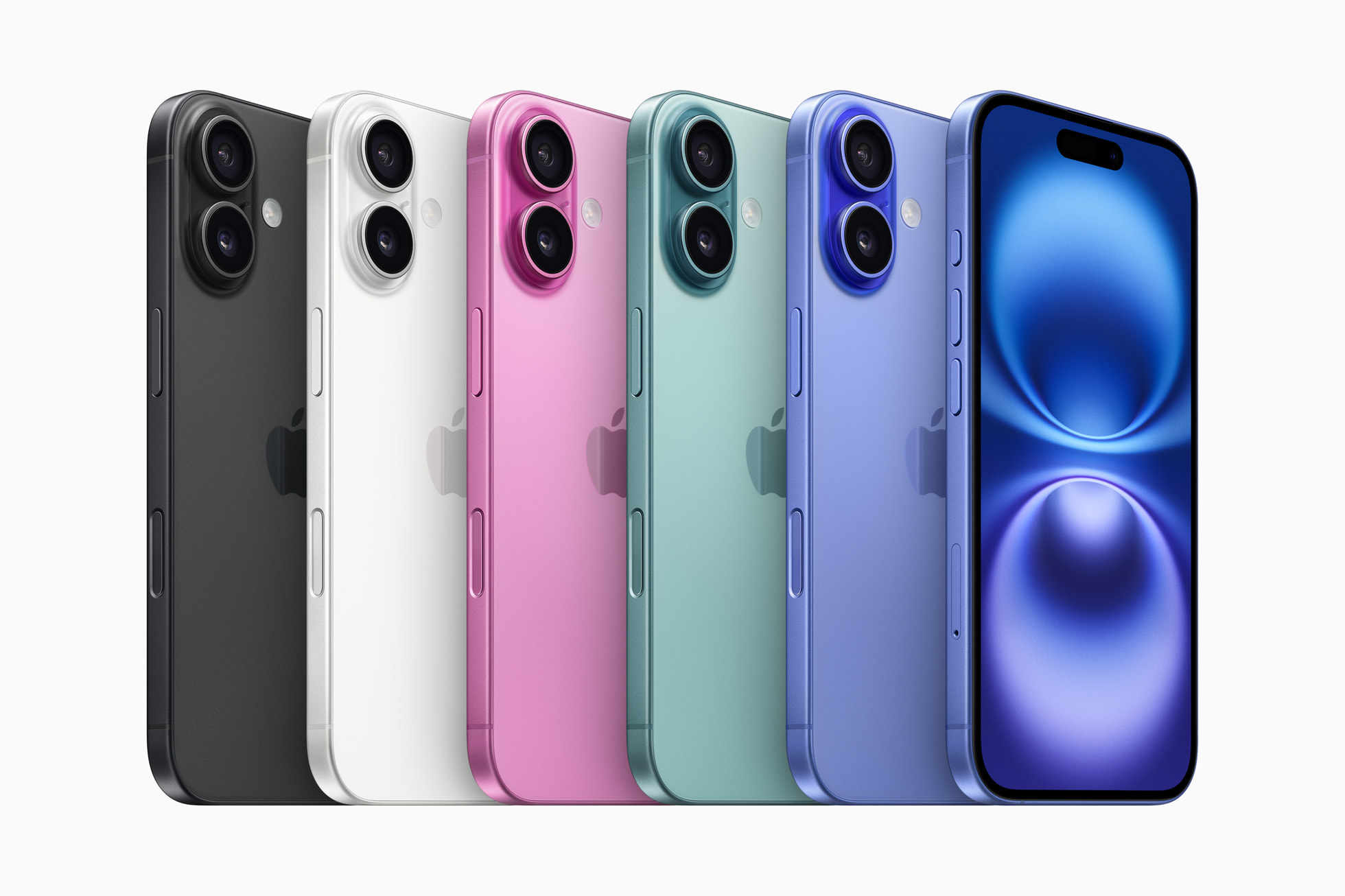 Pilihan warna yang tersedia untuk iPhone 16 Series.