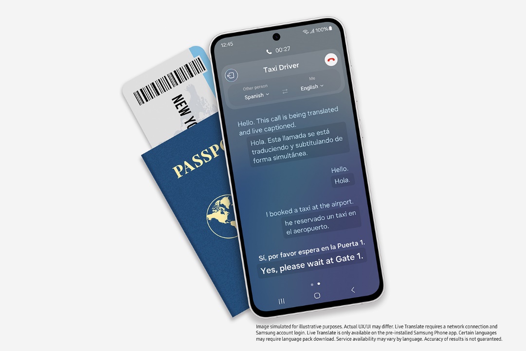 Permudah komunikasi di berbagai negara berkat Galaxy Translate.