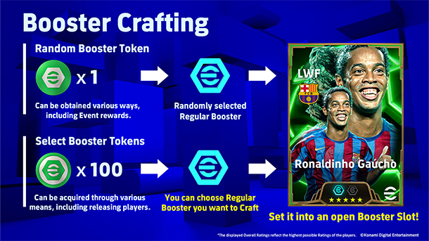 Booster Crafting menghadirkan kesempatan untuk memilih booster pemain favorit kalian!