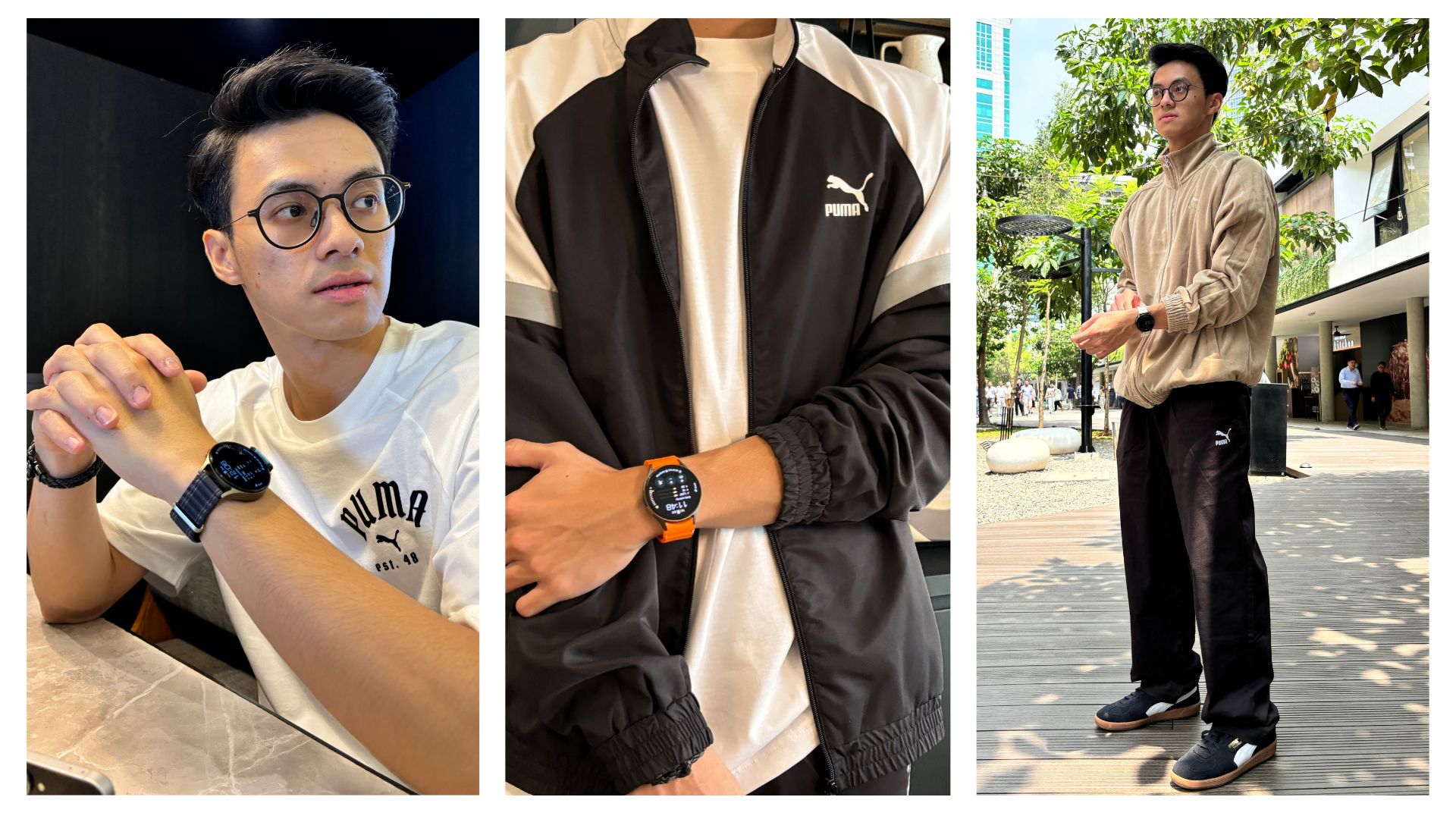 Padukan berbagai strap Galaxy Watch7 dengan koleksi apparel dari PUMA untuk membuat momen olahraga kamu semakin stylish.