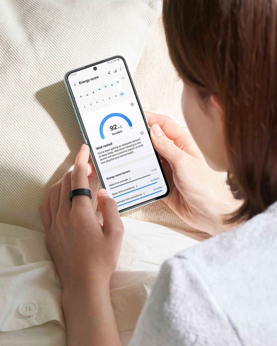 Energy Score juga hadir bagi pengguna Samsung Galaxy Ring