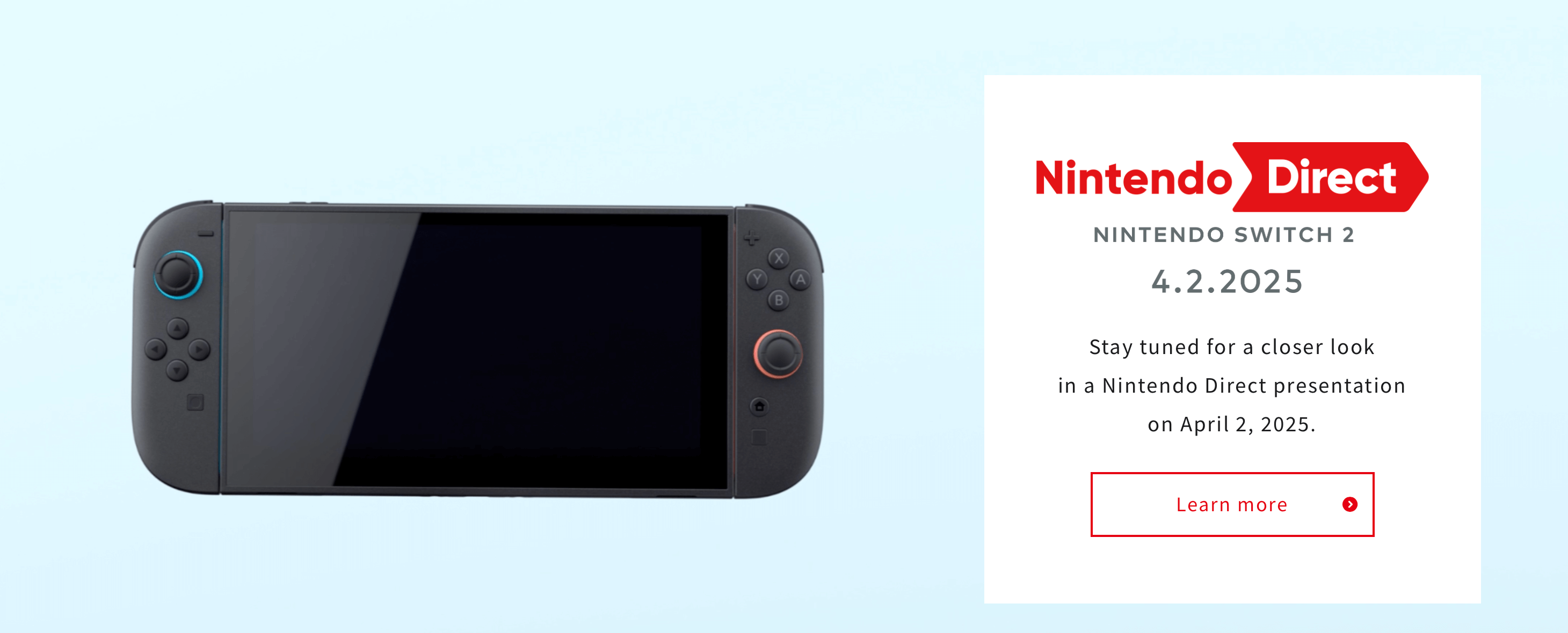 Nintendo mengumumkan Nintendo Direct for Switch 2 pada 2 April 2025 yang akan mendatang.