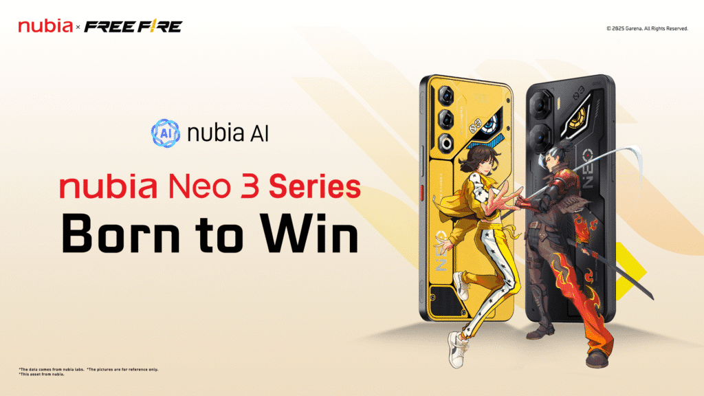 nubia Neo 3 GT 5G hadir dengan kecepatan khas Kelly, sementara nubia Neo 3 5G mencerminkan daya tahan dan disiplin Hayato