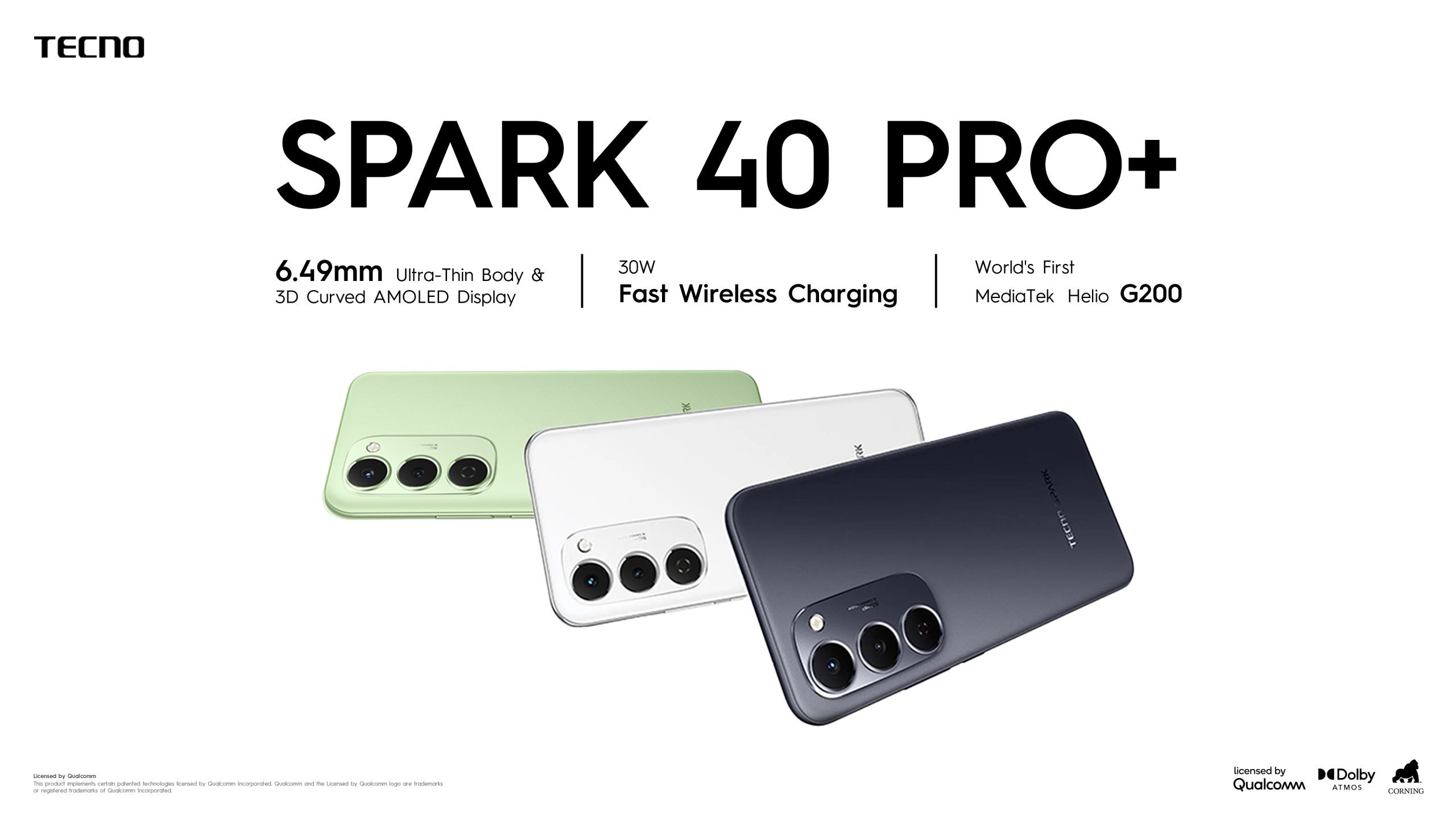 TECNO Spark 40 Pro Series menjadi smartphone dengan desain tipis termurah TECNO saat ini!