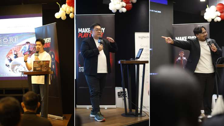 Dari kiri ke kanan: Agustinus Lee Martin, Edward Suhadi, dan Ruang Sepri membawakan materi di MX Fest 2025: Made to Master (dok: Logitech) Dari kiri ke kanan: Agustinus Lee Martin, Edward Suhadi, dan Ruang Sepri membawakan materi di MX Fest 2025: Made to Master (dok: Logitech)