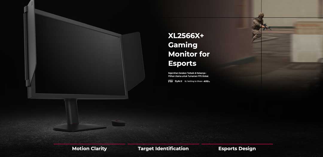 BenQ ZOWIE XL2566X+ sebagai andalan RRQ kali ini.